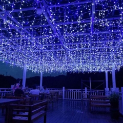 SERIE DE CASCADA DE LED 700 Led 13m瀑布系列圣诞灯圣诞装饰屋檐屋顶栏杆户外灯